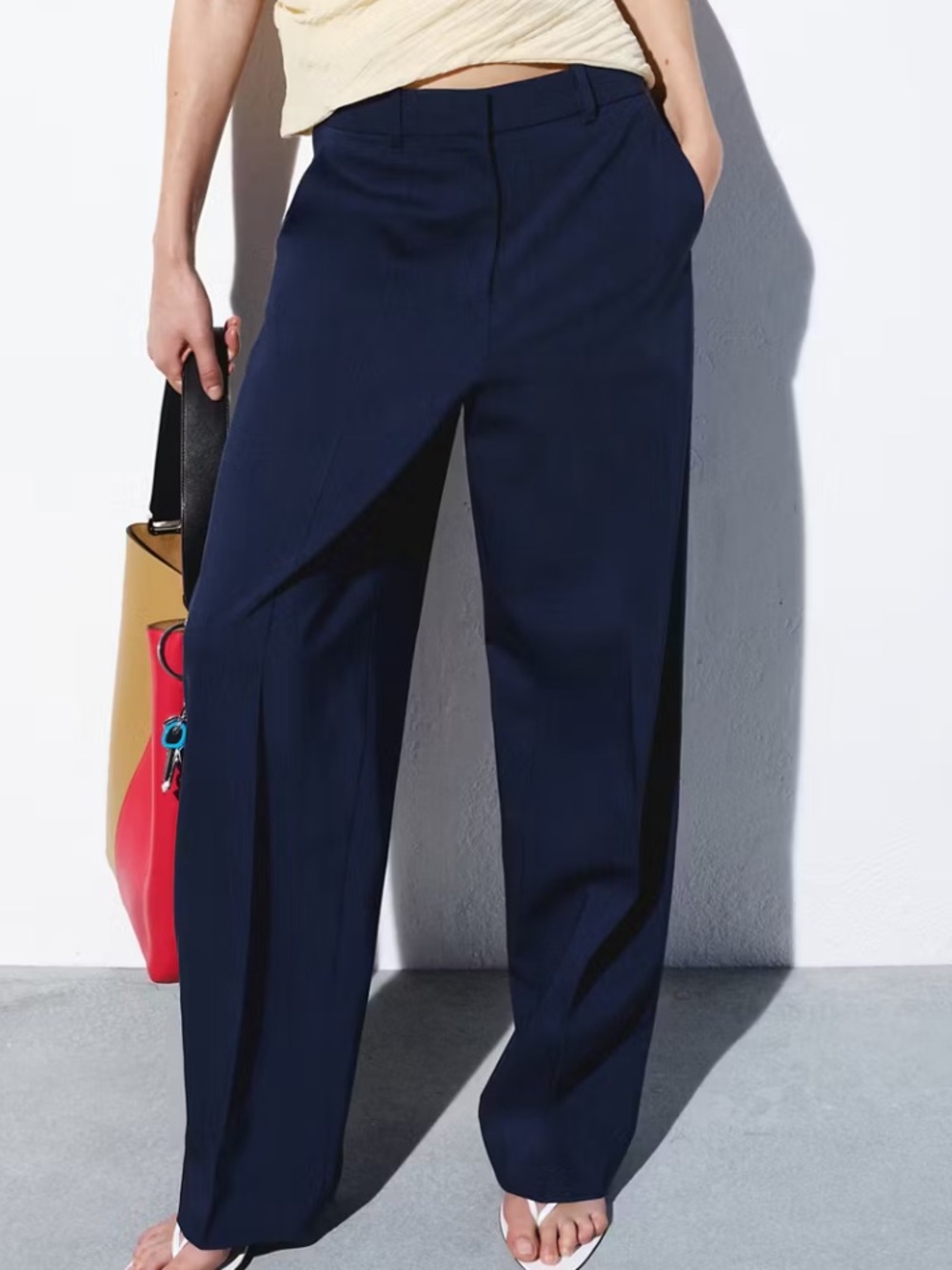 Mango STRAIGHT LOW-RISE SUIT PANTS 7805